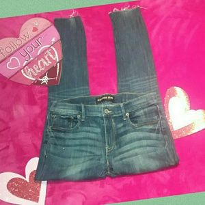 Express Jeans Size 10 Skinny Leg Fringe
